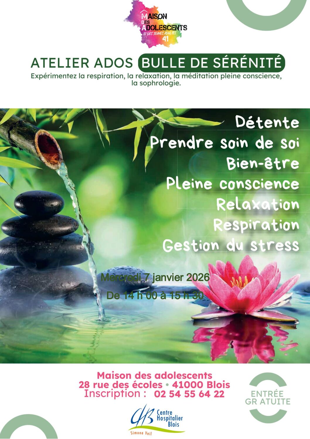 bulle de sérénité 7 janvier 2026