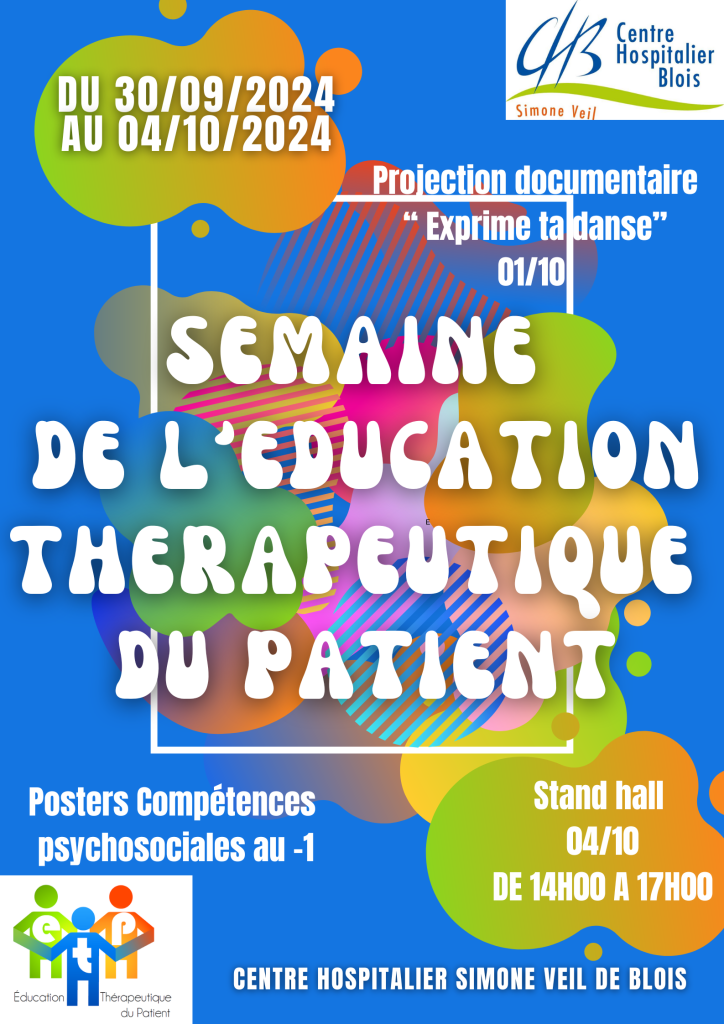 Semaine de l'Education Thérapeutique du Patient - 30 septembre au 4 octobre